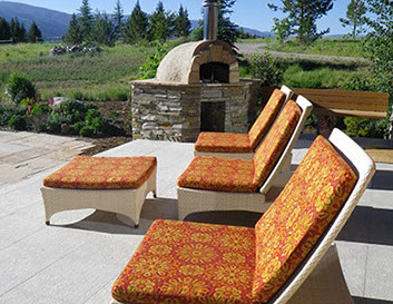 sabine soft furnishings patters and inside layouts, pillows and furniture for the office