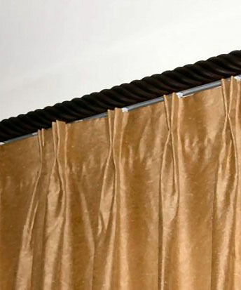 sandy drapes, seat cushions, striped, tan trending pillows and fabrics. vignettes close up view, bright pillows